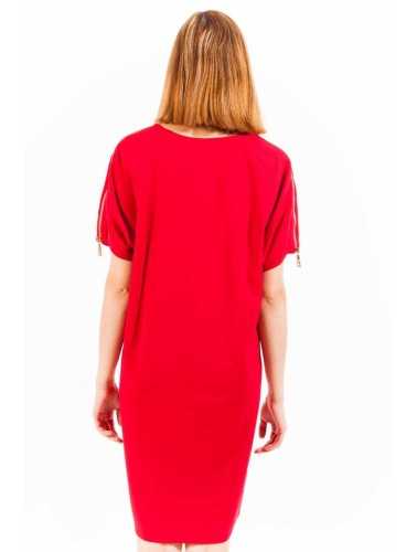 LOVE MOSCHINO RED WOMAN SHORT DRESS