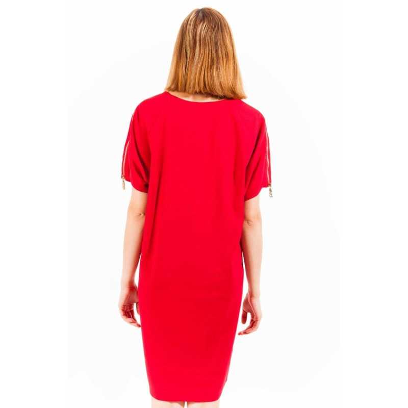 LOVE MOSCHINO RED WOMAN SHORT DRESS