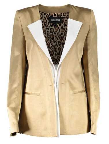 JUST CAVALLI GIACCA CLASSICA DONNA ORO