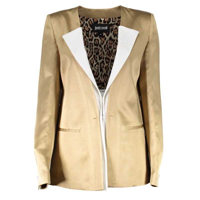 JUST CAVALLI CLASSIC JACKET WOMAN GOLD