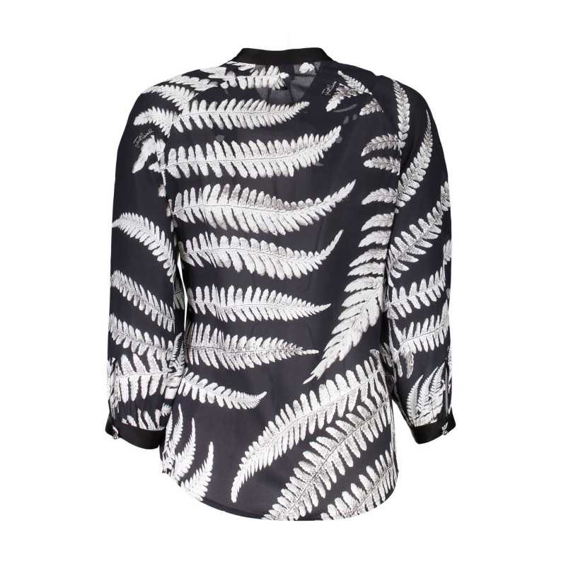 JUST CAVALLI WOMEN'S LONG SLEEVE SHIRT BLACK