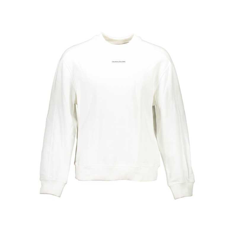 CALVIN KLEIN SWEATSHIRT WITHOUT ZIP MAN WHITE