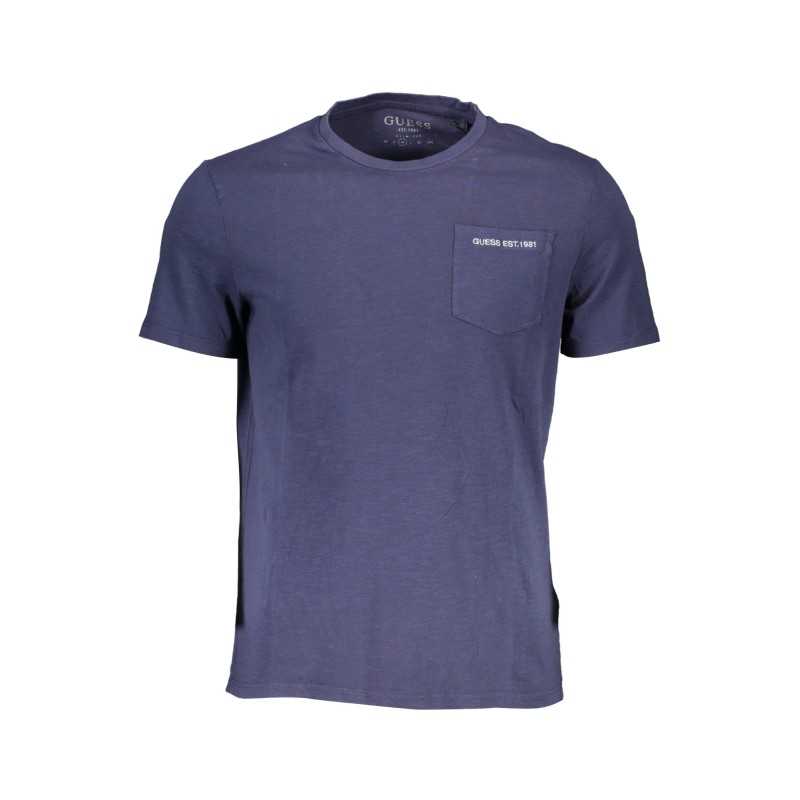 GUESS JEANS T-SHIRT MANICHE CORTE UOMO BLU