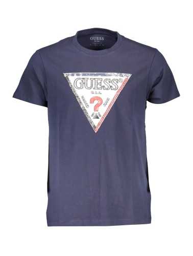 GUESS JEANS MEN'S SHORT SLEEVE T-SHIRT BLUE