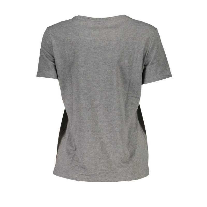 GUESS JEANS T-SHIRT MANICHE CORTE DONNA GRIGIO