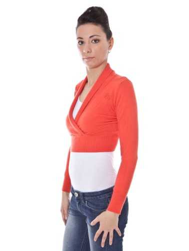 DATCH SHRUG LONG SLEEVE WOMAN RED