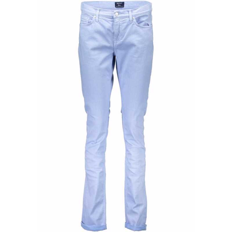 GANT WOMEN'S LIGHT BLUE TROUSERS