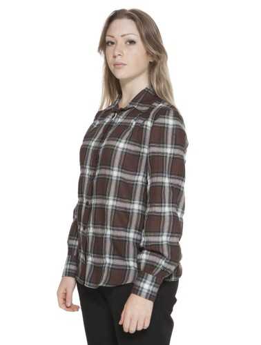 GANT CAMICIA MANICHE LUNGHE DONNA MARRONE