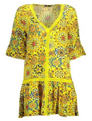 DESIGUAL SHORT DRESS YELLOW WOMAN