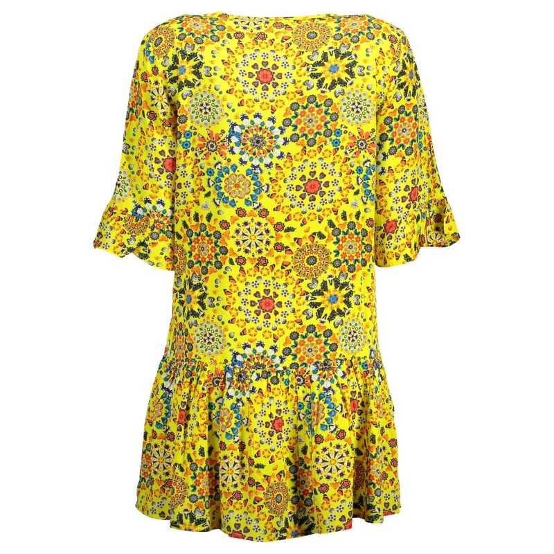 DESIGUAL SHORT DRESS YELLOW WOMAN