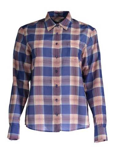 GANT CAMICIA MANICHE LUNGHE DONNA BLU