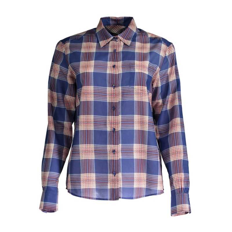 GANT CAMICIA MANICHE LUNGHE DONNA BLU