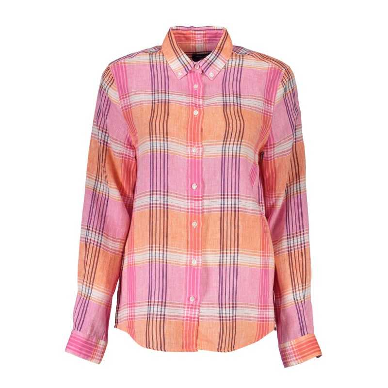 GANT CAMICIA MANICHE LUNGHE DONNA ROSA