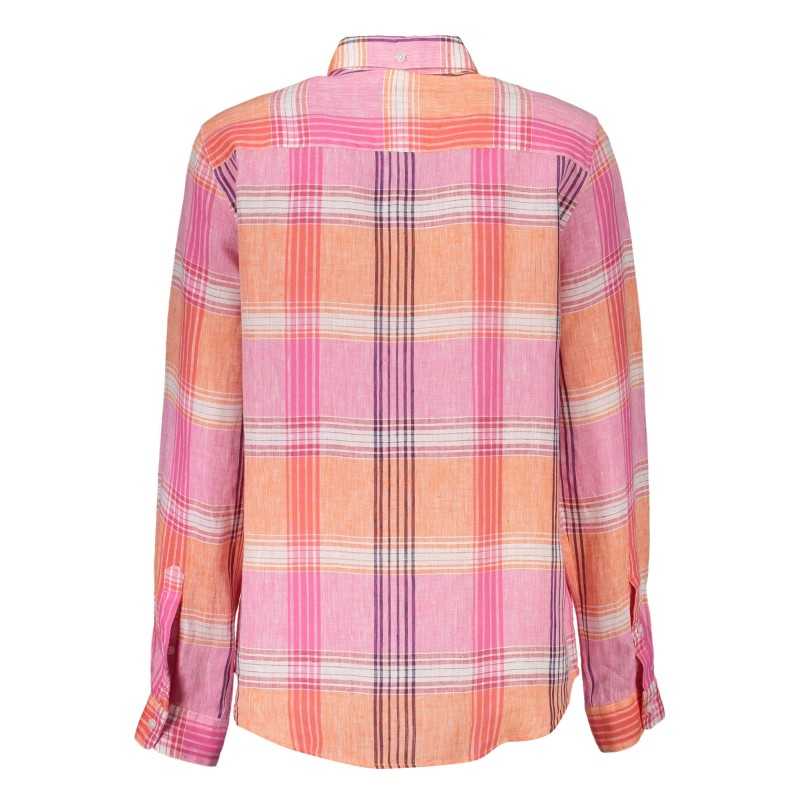 GANT CAMICIA MANICHE LUNGHE DONNA ROSA