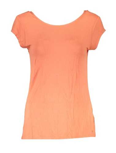 GUESS JEANS WOMEN'S SHORT SLEEVE T-SHIRT ORANGE