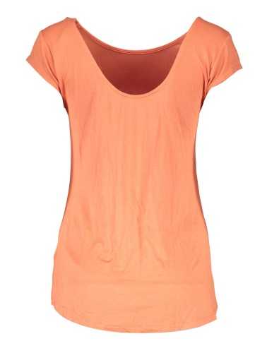 GUESS JEANS WOMEN'S SHORT SLEEVE T-SHIRT ORANGE