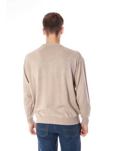 YUKO BEIGE MEN'S SWEATER