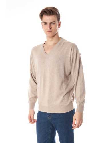 YUKO BEIGE MEN'S SWEATER