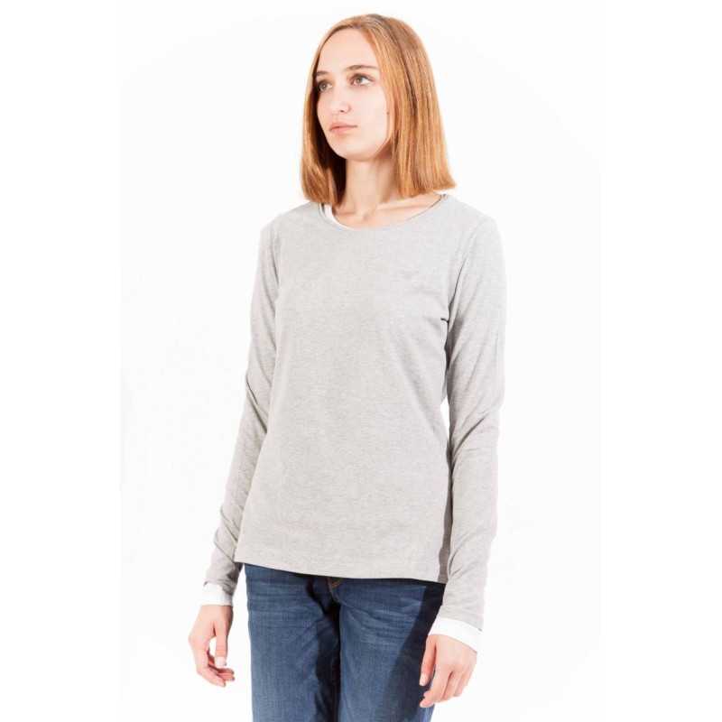 GANT T-SHIRT MANICHE LUNGHE DONNA GRIGIO