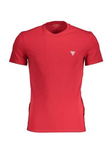 GUESS JEANS T-SHIRT MANICHE CORTE UOMO ROSSO