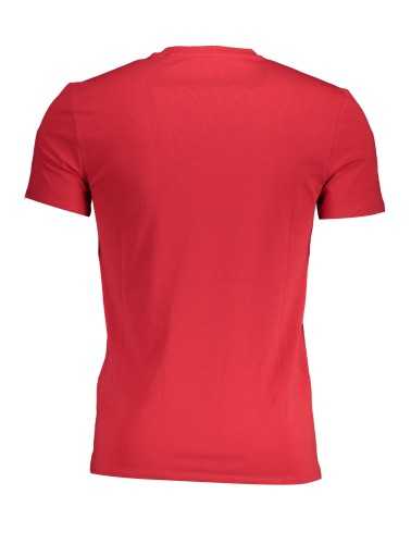 GUESS JEANS T-SHIRT MANICHE CORTE UOMO ROSSO