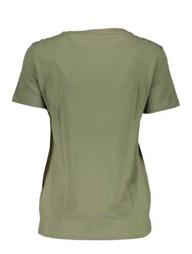 GUESS JEANS SHORT SLEEVE T-SHIRT WOMAN GREEN