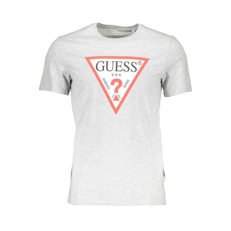 GUESS JEANS MEN'S SHORT SLEEVE T-SHIRT GRAY