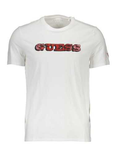 GUESS JEANS T-SHIRT MANICHE CORTE UOMO BIANCO