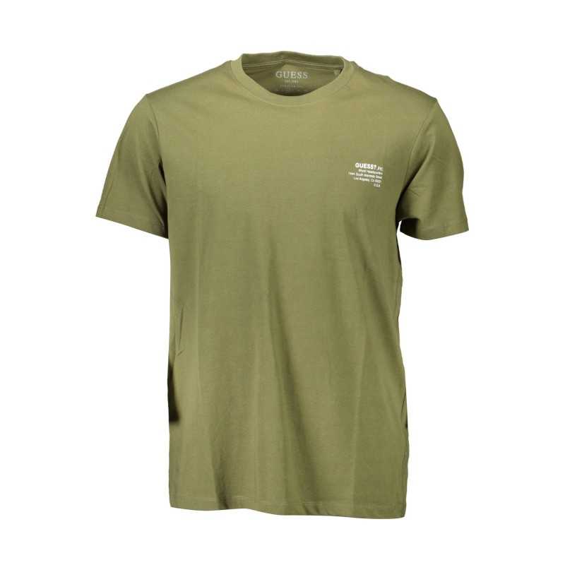 GUESS JEANS T-SHIRT MANICHE CORTE UOMO VERDE