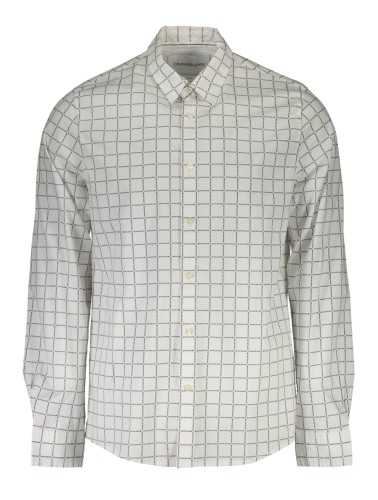 CALVIN KLEIN WHITE MEN'S LONG SLEEVE SHIRT