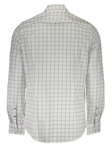 CALVIN KLEIN WHITE MEN'S LONG SLEEVE SHIRT