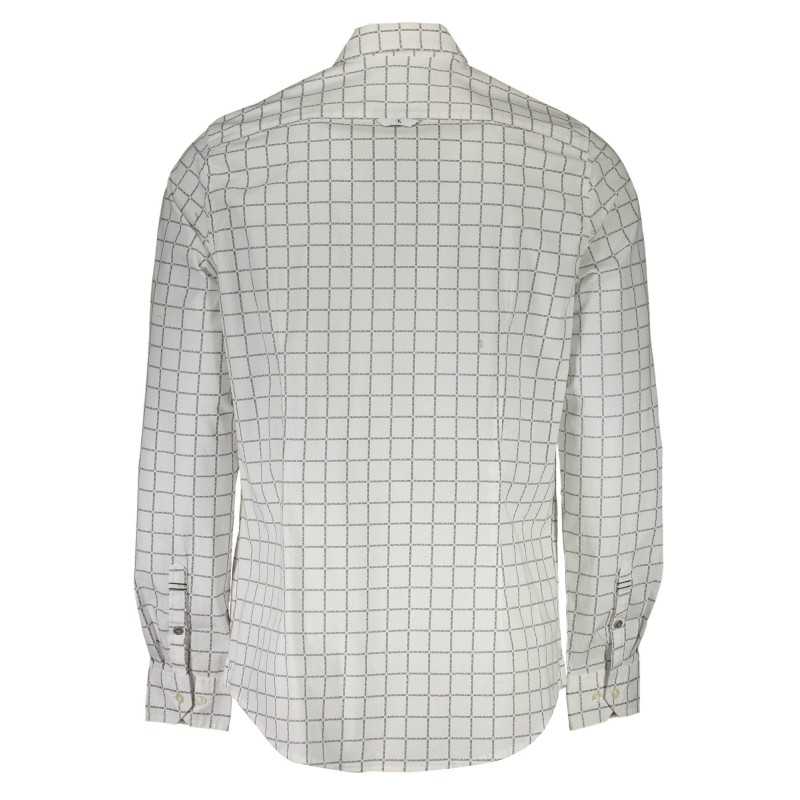 CALVIN KLEIN WHITE MEN'S LONG SLEEVE SHIRT