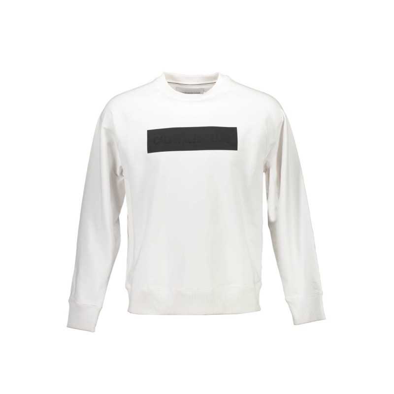 CALVIN KLEIN SWEATSHIRT WITHOUT ZIP MAN WHITE