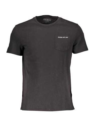 GUESS JEANS T-SHIRT MANICHE CORTE UOMO NERO