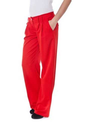 DENNY ROSE PANTALONE DONNA ROSSO