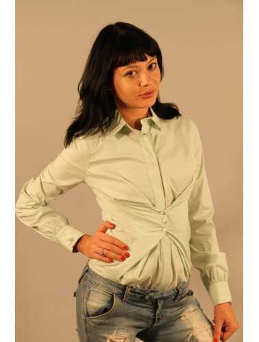 PATRIZIA PEPE CAMICIA A BODY DONNA VERDE