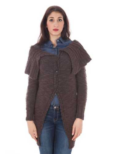 FRED PERRY BROWN WOMAN CARDIGAN