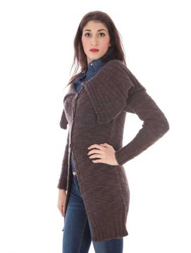 FRED PERRY BROWN WOMAN CARDIGAN