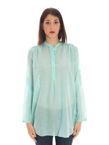 GANT CAMICIA MANICHE LUNGHE DONNA AZZURRO