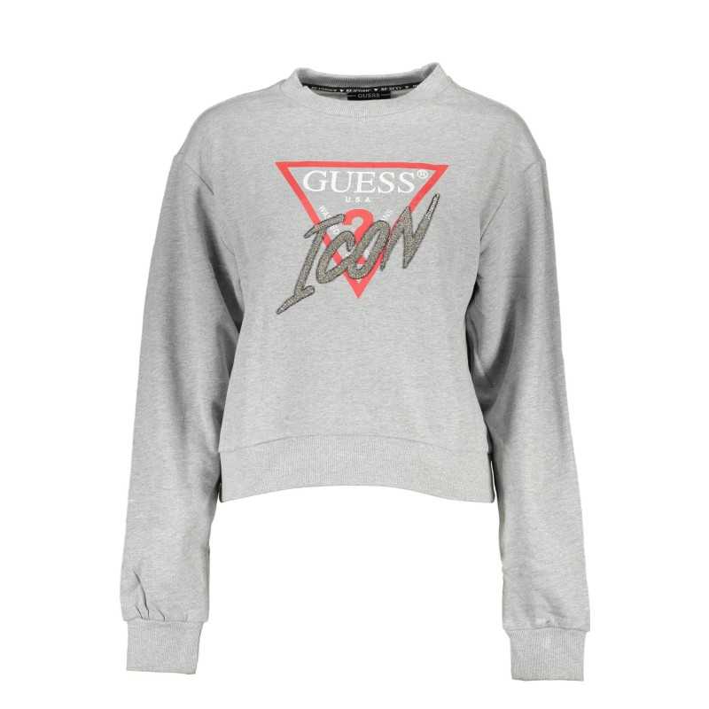 GUESS JEANS SWEATSHIRT WITHOUT ZIP WOMAN GRAY