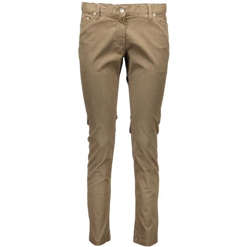 FRED PERRY WOMEN'S BROWN TROUSERS