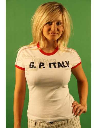 GAS T-SHIRT MANICHE CORTE DONNA BIANCO