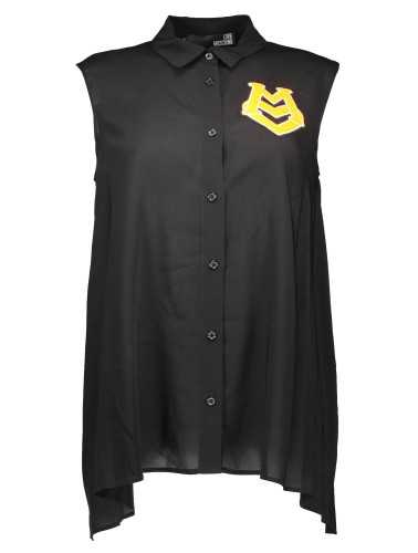 LOVE MOSCHINO CAMICIA SENZA MANICHE DONNA NERO