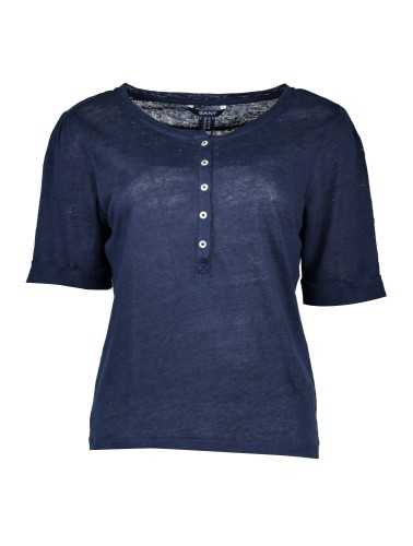 GANT T-SHIRT MANICHE CORTE DONNA BLU