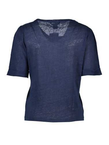 GANT T-SHIRT MANICHE CORTE DONNA BLU