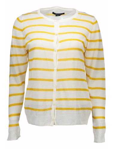 GANT CARDIGAN WOMAN WHITE