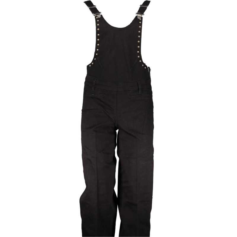 GUESS JEANS WOMEN'S BLACK DUNGAREES TROUSERS