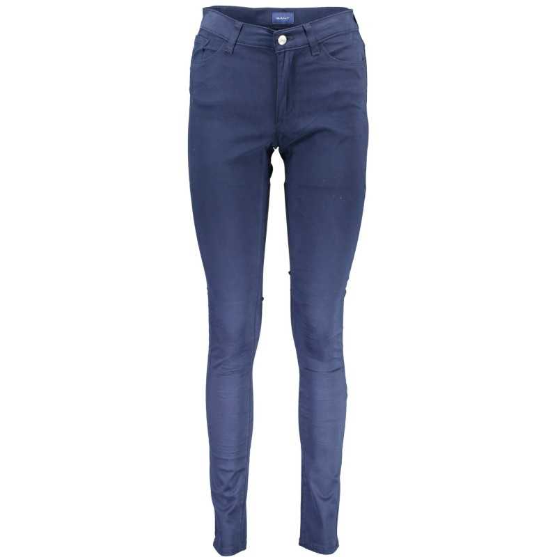 GANT WOMEN'S BLUE TROUSERS