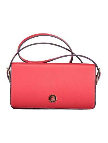 TOMMY HILFIGER RED WOMAN SHOULDER BAG