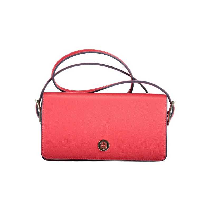 TOMMY HILFIGER RED WOMAN SHOULDER BAG